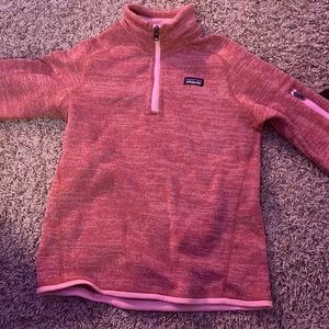 Patagonia girls pink sweater